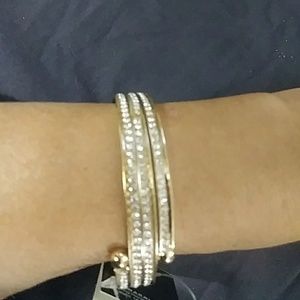 Super Star Double Loop Rhinestone Braclet